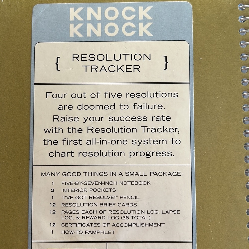 NWT Knock Knock Resolution Tracking System - Picture 3 of 6